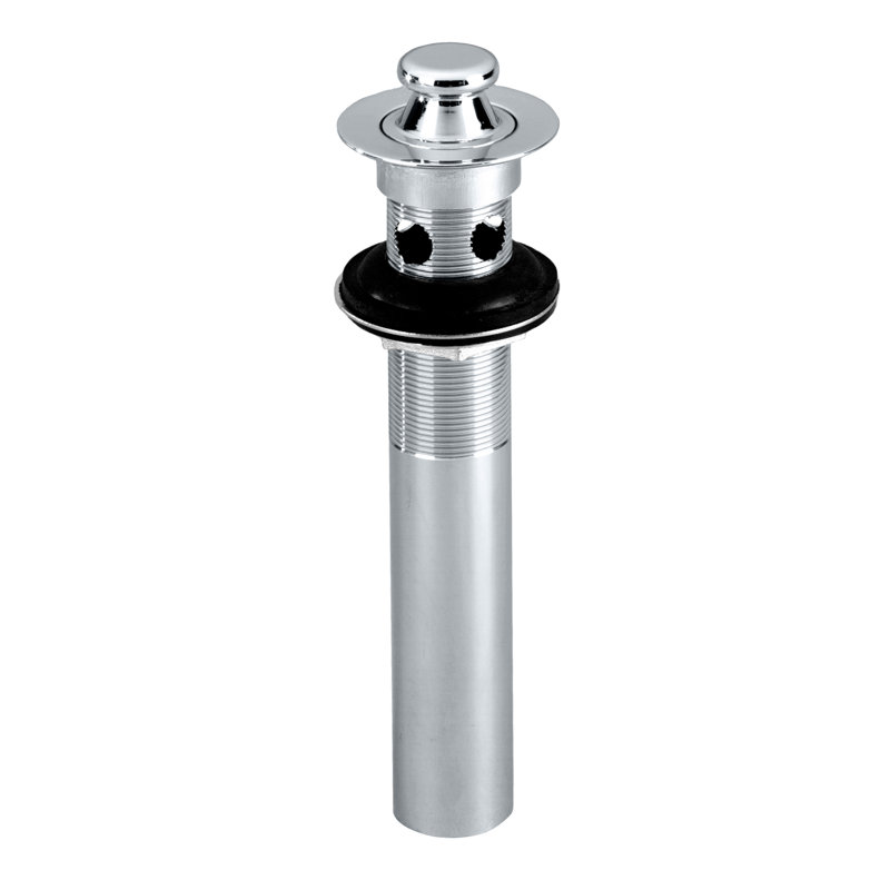 Lift and Turn 1.5" Lift and Turn Bathroom Sink Drain with Overflow, Polished Chrome