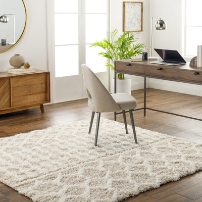 Geometric Shag Area Rug