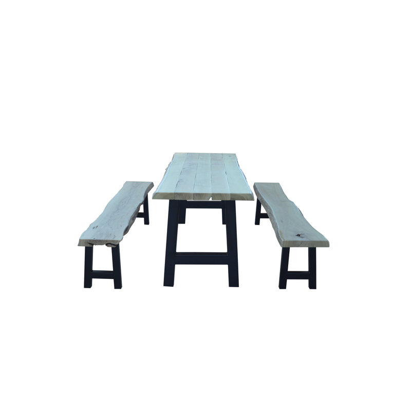 Table Ridgemont 6 pi. Avec 2 bancs, Sans finition, L 44 po x l 26 po x H 30 po