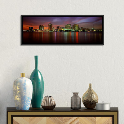 " Buildings Lit Up At The Waterfront New Orleans, Louisiana "