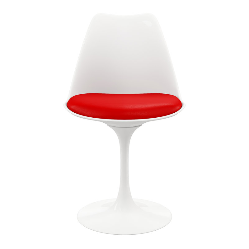 Chaise d'appoint pivotante tulipe Modholic, Rouge, 1