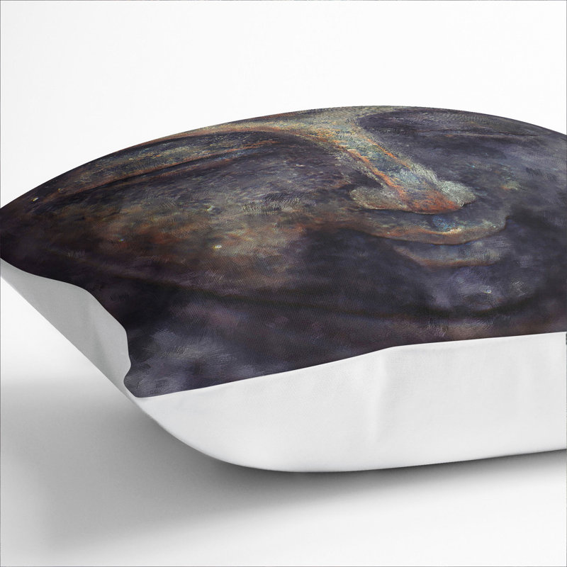 Buddha Statue Vol.10 Painting Square Throw Cushion, White, 55cm H x 55cm W x 20cm D
