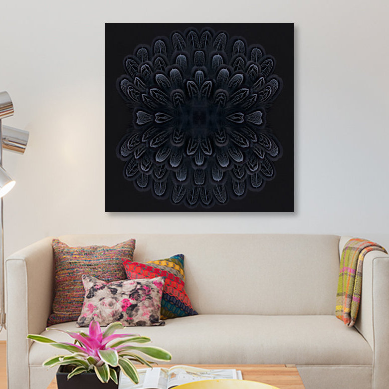 « grey plum explosion », reproduction d’impression sur toile, H 12 po x l 12 po x P 0,75 po, Pas de tapis, Toile tendue