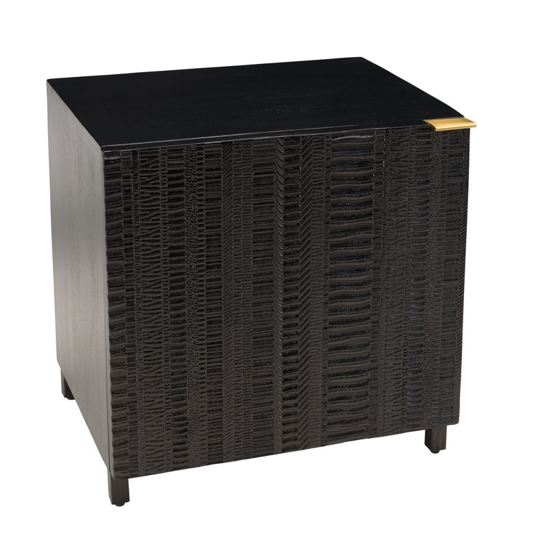 Moraya 50cm W Solid + Manufactured Wood Bedside Table