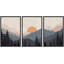 "Sun Mountain Landscape" Tranquil Orange Sunset Layered Hills-94433957-119461092-94433956