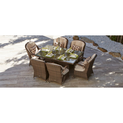Midbury 6 - Person Dining Set with Cushions