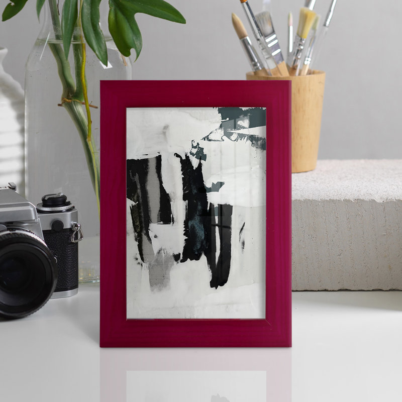 Genesys Broken Window II, reproduction d'art encadrée, Rouge, H 6 po x l 4 po x P 1 po