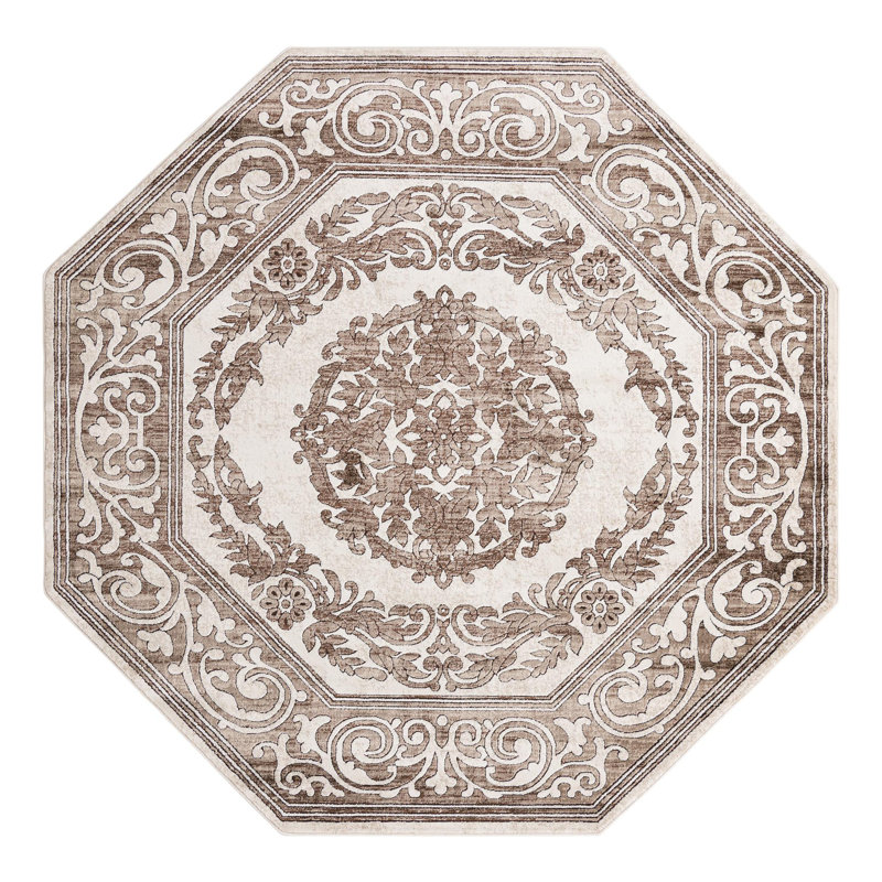 Tapis Almarosa Hermitage, Octogone 5 pi 3 po x 5 pi 3 po