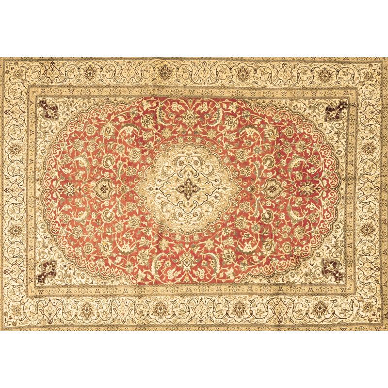 Mackinzy Performance Oriental Indoor Rug, Round 6'