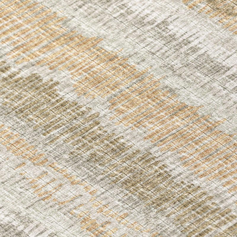 Sage Green Chenille 9' x 12' Non-Skid Flat Woven Area Rug