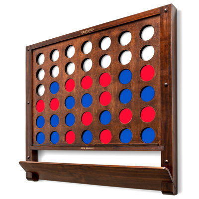  Jeu géant mural 4 en ligne Gosports - Jumbo 4 Connect Family Fun With Coins - Brun