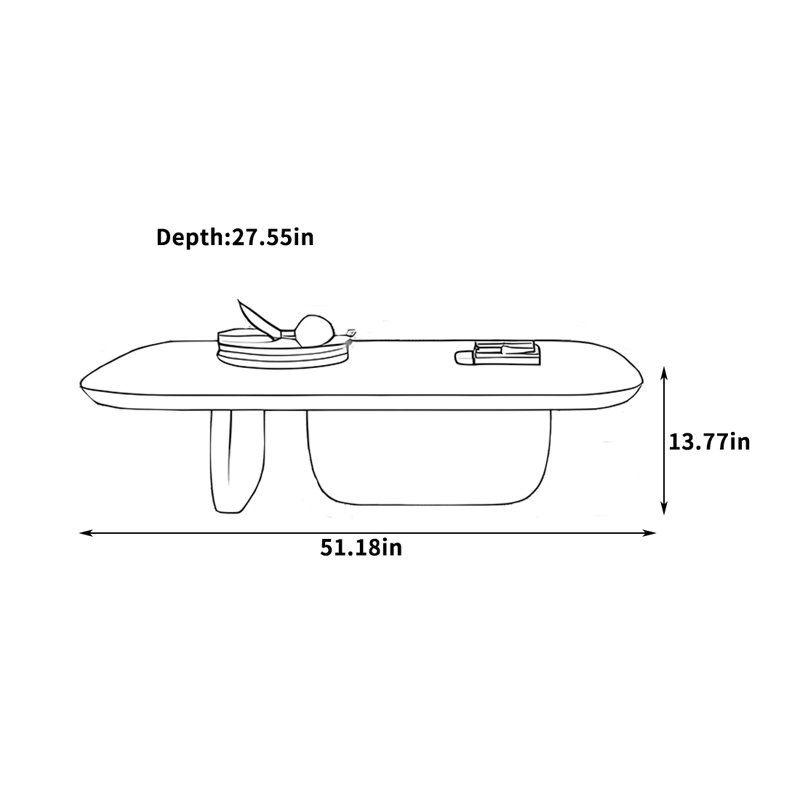 Table basse moderne avec finition peinture piano