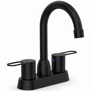 High-arc 2-handle Centerset Faucet - 4 Inch Brushed Nickel Rv Bathroom Sink Faucet
