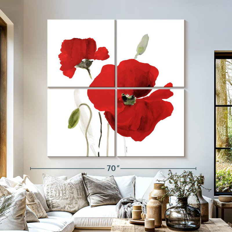 Harnek All Red Poppies I
