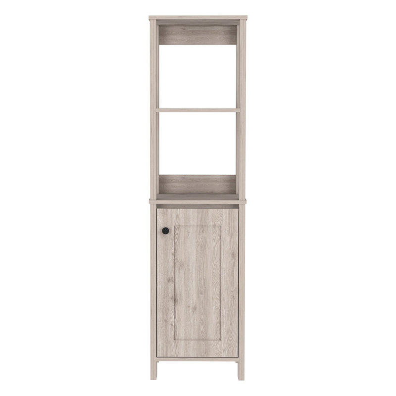 Armoire à linge à 4 tablettes, Gris