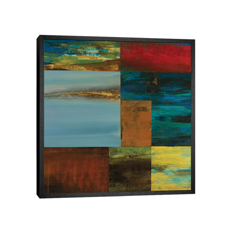 Inch Blue by Sarah Stockstill - Gallery-Wrapped Canvas Giclée on Canvas, 93.98 cm H x 93.98 cm W, Black Framed