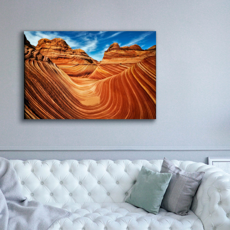  «The Grand Wave 1» par David Drost, art mural sur toile, 60 po x 40 po
