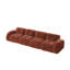 Canapé de salon ergonomique 140 po en velours capitonné 140 po sans assemblage-1016014849