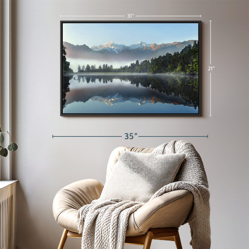 Nature "Réflexion du lac Matheson", H 31 po x l 21 po