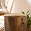 Table d'appoint d'extérieur en béton 15 po Chariese-1034066343-1051301326