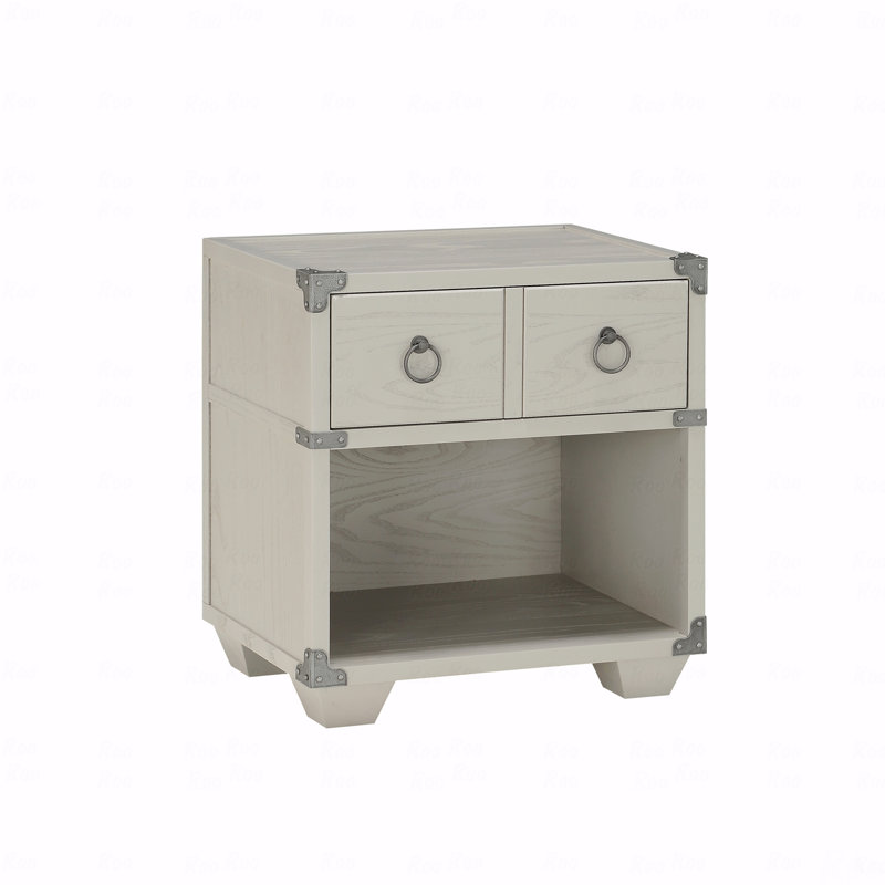 Gray Finish Nightstand