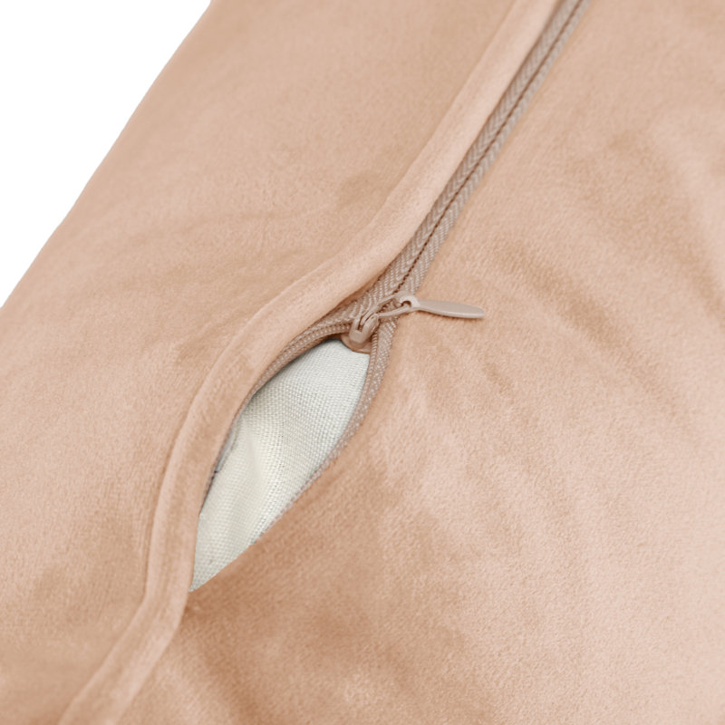 Velvet Reversible Throw Pillow, Nomad Taupe, 13" x 19"