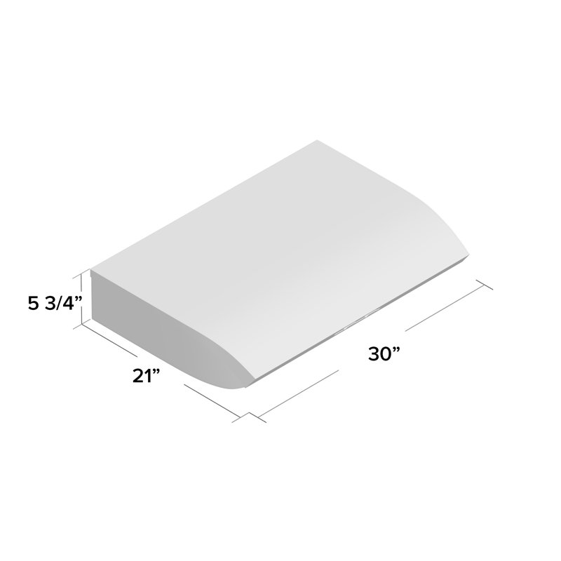 30" 350 CFM Convertible Under Cabinet Range Hood, White