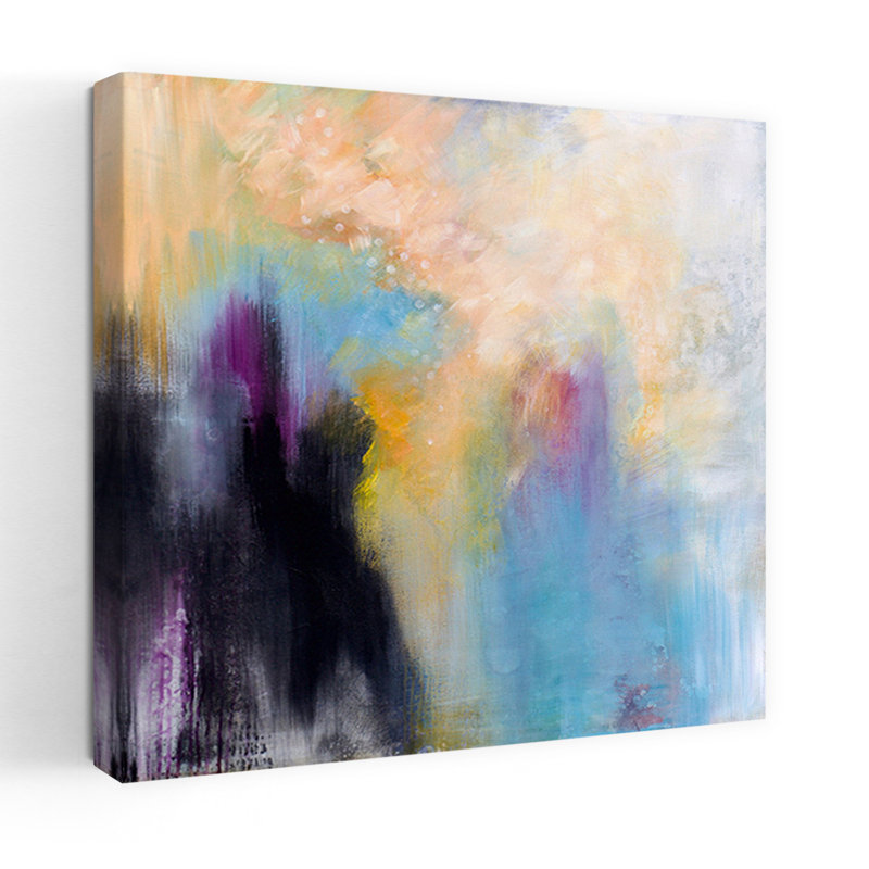 Big Splash, art abstrait contemporain, H 18 po x l 18 po