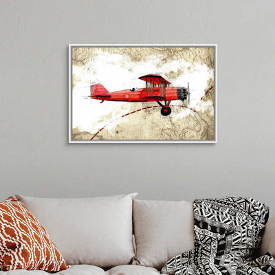 Biplane 3 - Impression sur toile