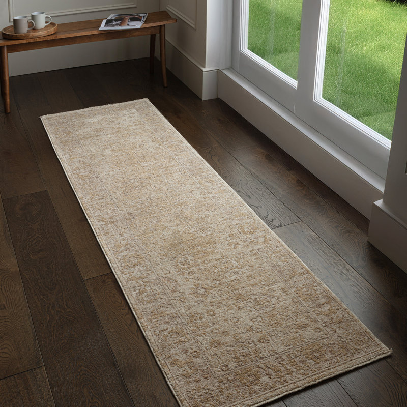 Madeleine Vintage Beige Area Rug, Runner 67 x 240 cm