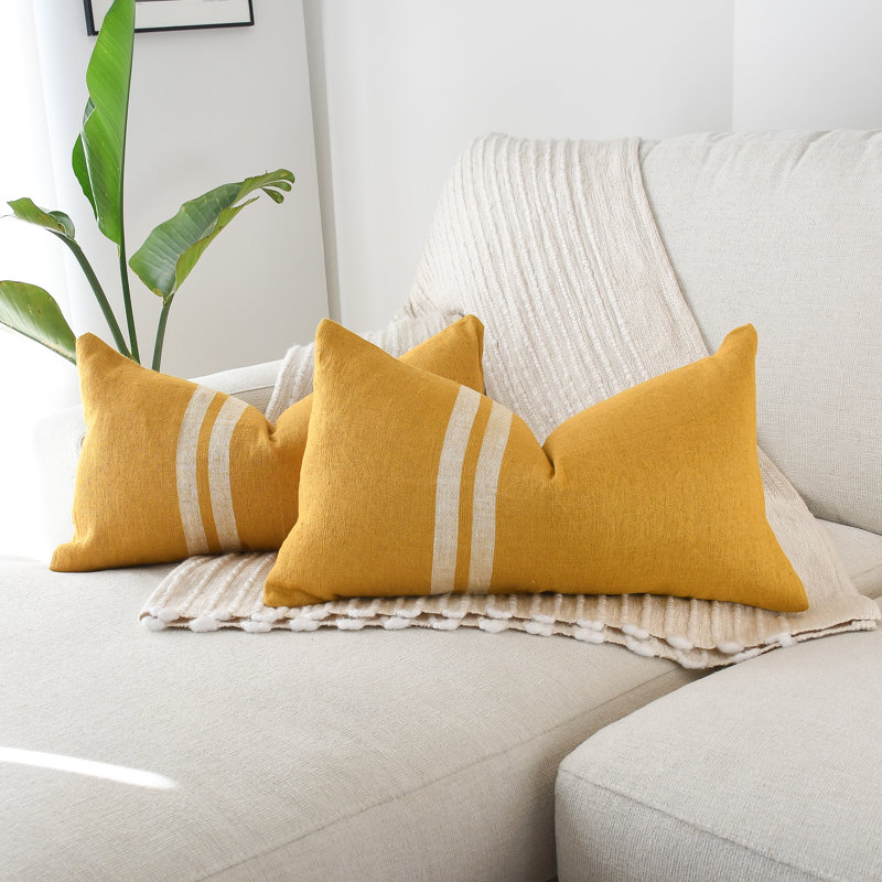 Textured Linen Lumbar