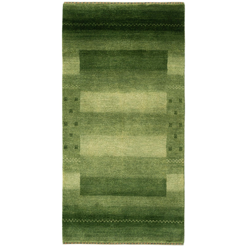 Tapis de couloir vert Jahiem