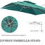 Parasol carré en porte-à-faux 10'-438352558