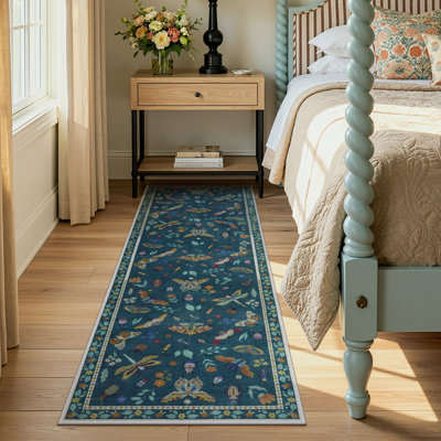Tapis lavables à la machine Goldene pour animaux et insectes avec envers antidérapant pour le salon, la salle à manger et la chambre à coucher