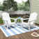 Moncrief 2 - Person Plastic Folding Adirondack Chair with Table
