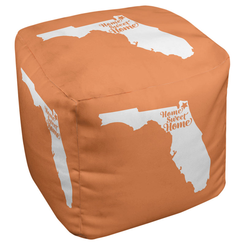 Repose-pieds à cubes jacksonville the home, Orange