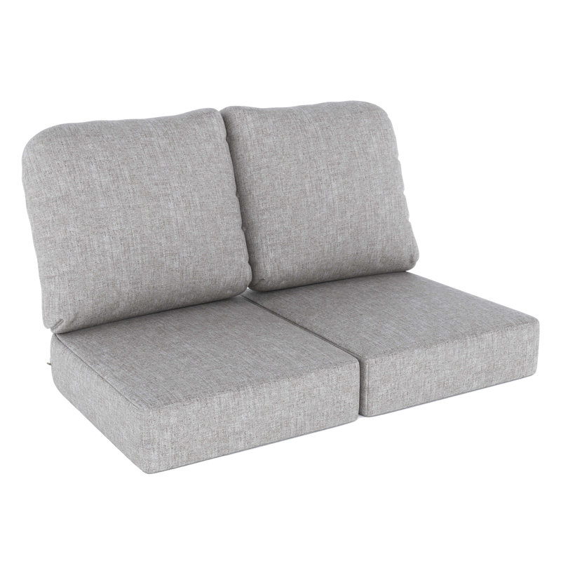 Indoor/Outdoor Sunbrella® Seat/Back Cushion, Canvas Granite Sunbrella® Canvas