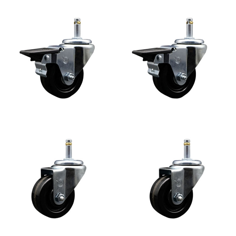 Ensemble de 4 roulettes phénoliques 4 pièces