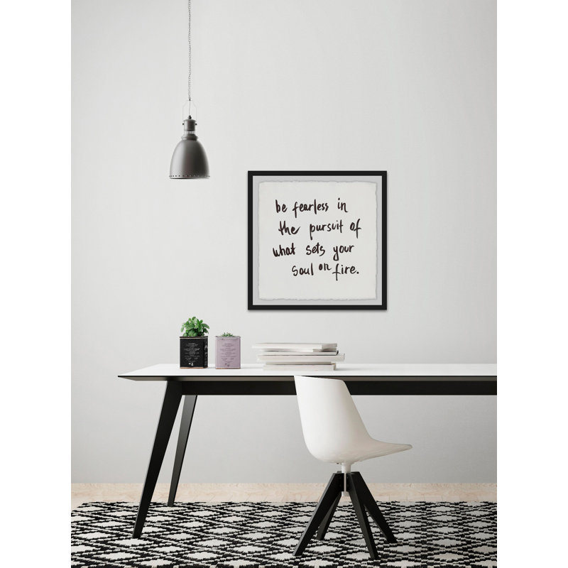 Be Fearless - Single Picture Frame Painting, 45cm H x 45cm W x 3.81cm D