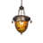 14" Wide Acorn & Oak Leaf Inverted Pendant