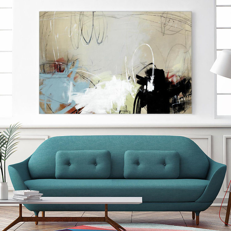 «Big Steps On Canvas» par Daleno, reproduction d'art, H 84 po x l 84 po x P 1,5 po