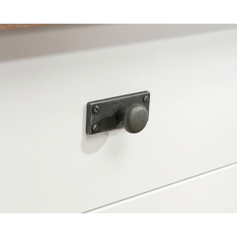 White MDF Office Library Base Cabinet with Adjustable Shelving