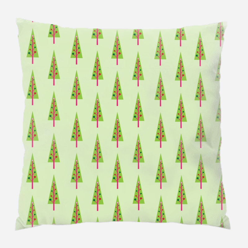 Coussin de noël Hiebert, Vert, Intérieur
