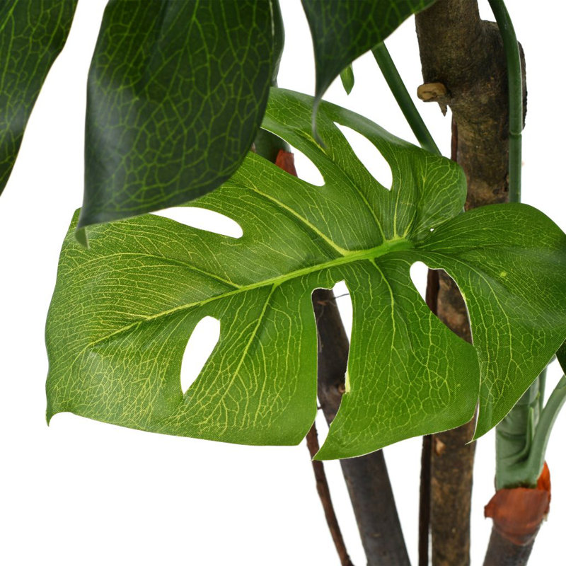 Plante artificielle avec pot décoratif Monstera vert, H 67 po