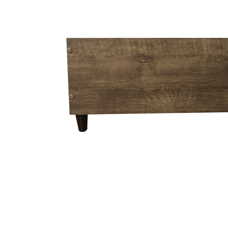 Baldomera Bed, Distressed Brown, King