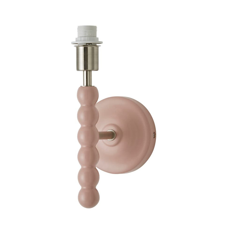 Alderic Manufactured Wood Armed Sconce, Pink