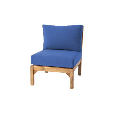 Fauteuil club d'extérieur en teck Huntington