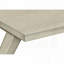 Table d'appoint carrée avec base à tréteaux - Placage blanc antique, 22 po x 23,5 po x 23,5 po-2088828718
