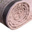 Tapis rose en polypropylène tissé à la machine à poils longs Fragos-338021454