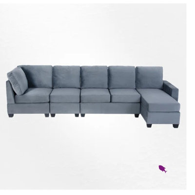 Canapé modulaire rembourré 4 pièces Ozie
